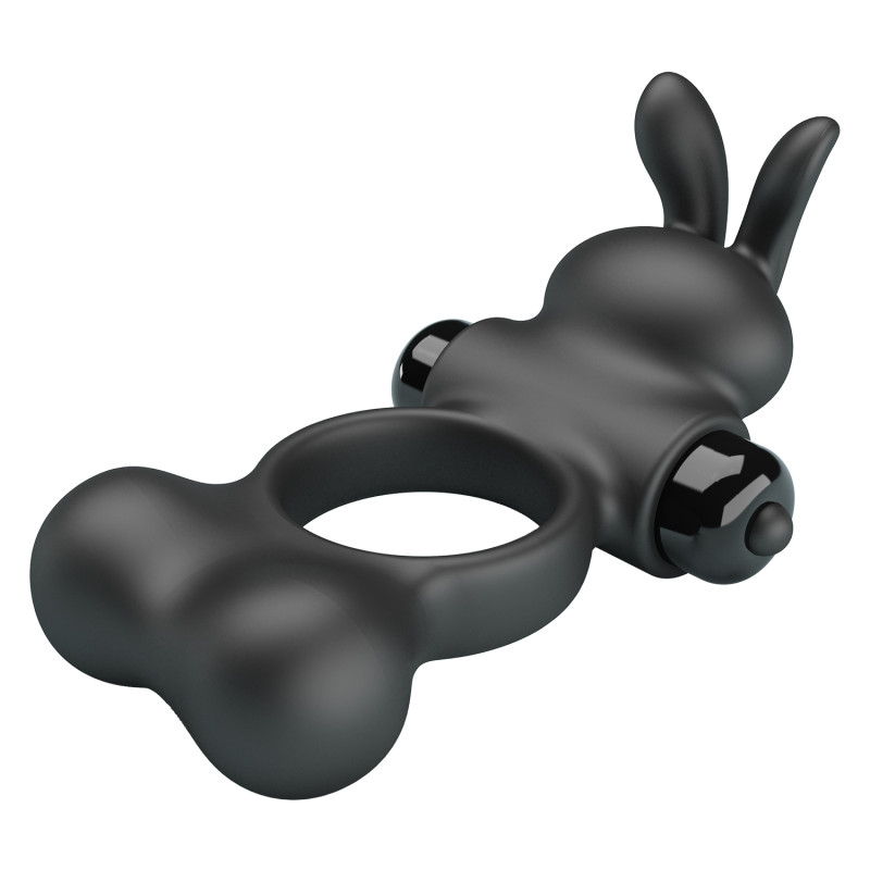Эрекционное кольцо Pretty Love Vibrant Penis Ring Yusuf Black