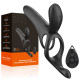 Вібраційне кільце Erospace Men’s Play Vibrating Cock Ring With Clitoral & Taint Stimulation B11