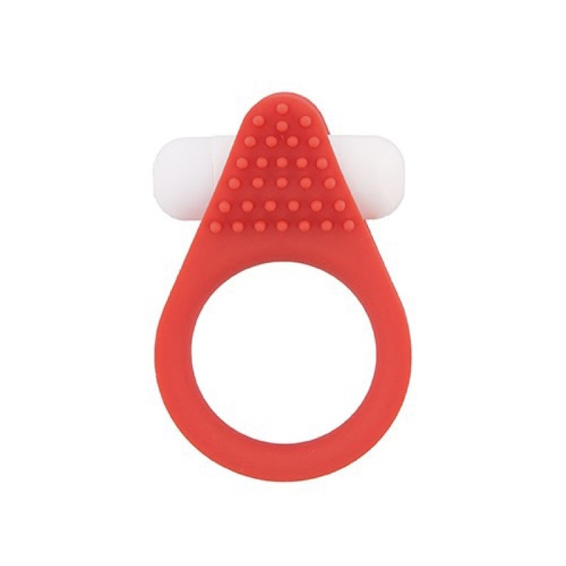 Ерекційне віброкільце Dreamtoys Lit-Up Silicone Stimu Ring 1 Червоне