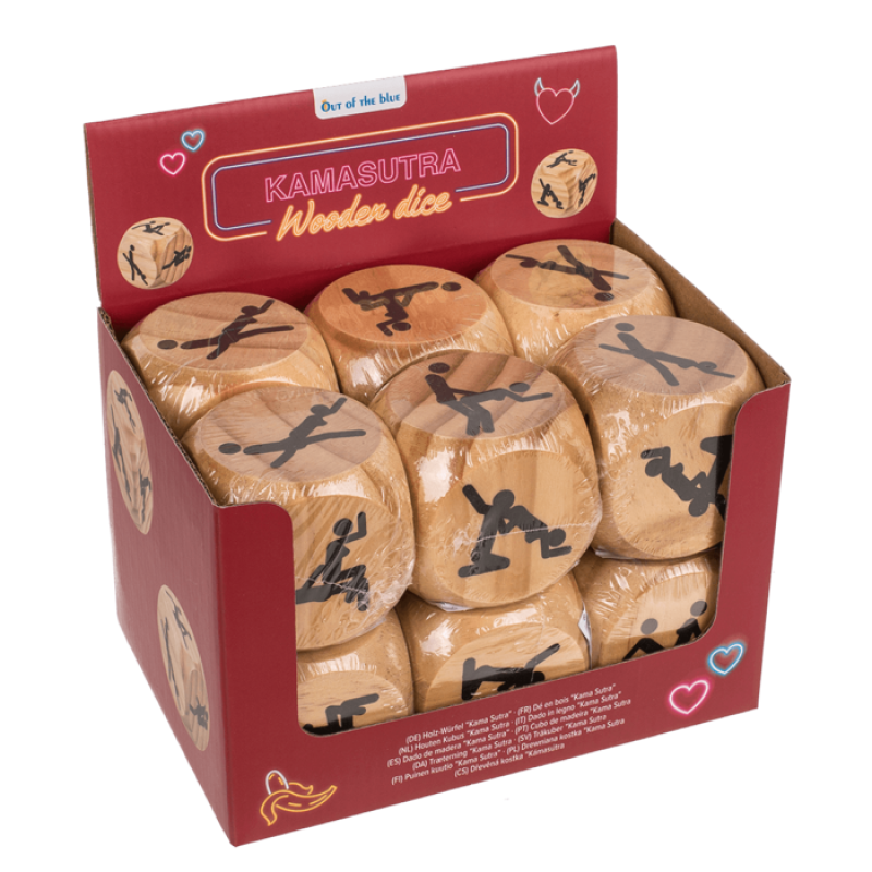 Деревянный кубик OOTB Kama Sutra Wooden Dice, 6x6 см