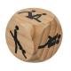 Деревянный кубик OOTB Kama Sutra Wooden Dice, 6x6 см