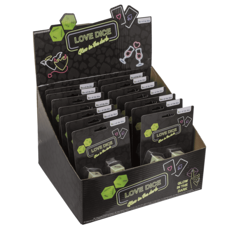 Неоновые кубики OOOTB Love Dice Glow In The Dark, 2 шт.