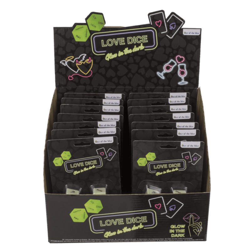 Неоновые кубики OOOTB Love Dice Glow In The Dark, 2 шт.