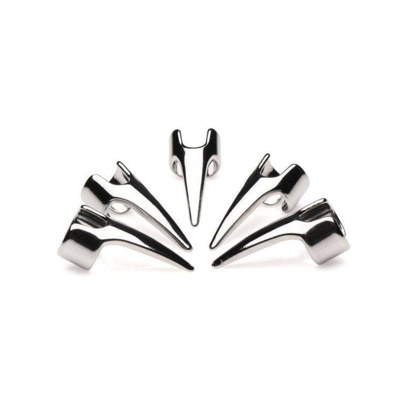 Набір кілець з кігтями Master Series Five-Piece Sensation Claw Rings - Silver