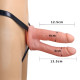 Страпон порожнистий для подвійного проникнення LoveToy Unisex Hollow Double Penetrator