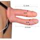 Страпон LoveToy Vibrating Unisex Hollow LVTOY050