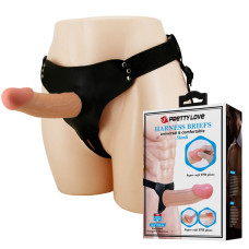 Страпон Pretty Love Harness Briefs Stark