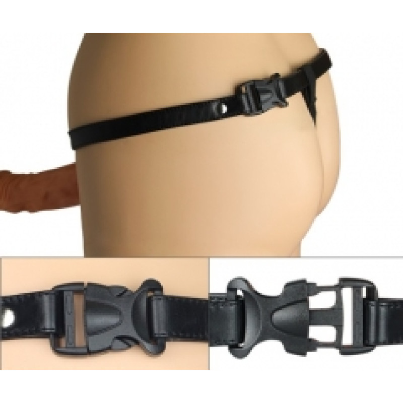 Страпон LoveToy Vibrating Unisex Hollow Strap On