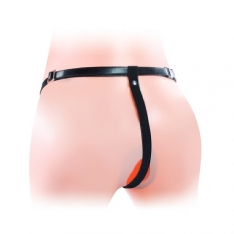 Страпон LoveToy Vibrating Unisex Hollow Strap On