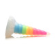 Фентезійний фалоімітатор Creature Cocks Luminescent Rainbow Silicone Dildo