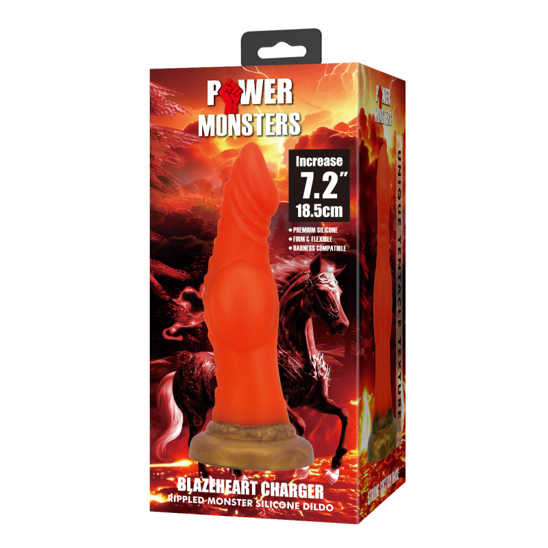 Фентезійний фалоімітатор Power Monsters Blazeheart Charger, 18.5 см