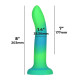 Фалоімітатор, що світиться в темряві, ADDICTION Rave 8 Glow in the Dark Dildo Blue Green, 20,3 см