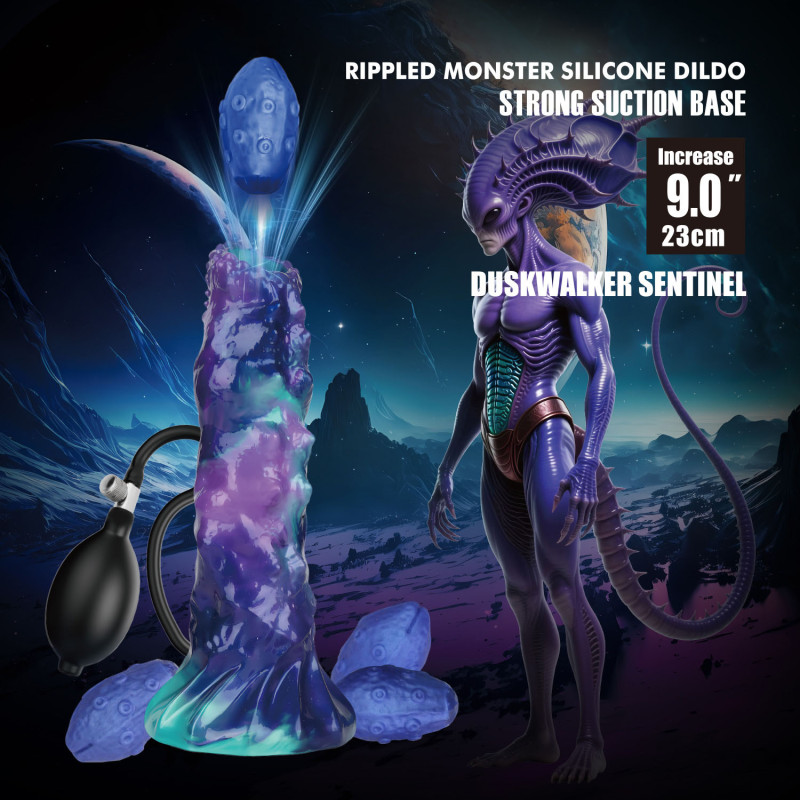 Надувний фентезійний фалоімітатор Power Monsters DuskWalker Sentinel, 23 см