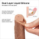 Фалоімітатор LoveToy Dual-Layered Silicone Cock 7 Flesh