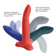 Фаллоимитатор Fun Factory LIMBA FLEX L, цвет морской волны, гибкий, с эффектом памяти, подходит для точки G