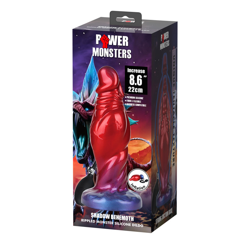 Надувний фентезійний фалоімітатор Power Monsters Shadow Behemoth, 22 см