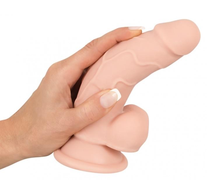 Фалоімітатор Nature Skin Dildo with a Suction Cup Тілесний