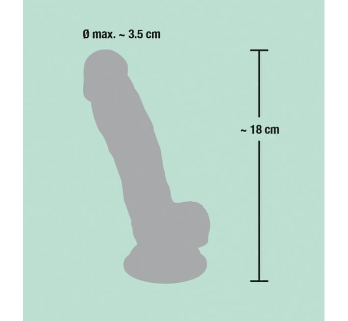 Фаллоимитатор You2Toys с мошонкой Medical Silicone Dildo Телесный 18 см 526657