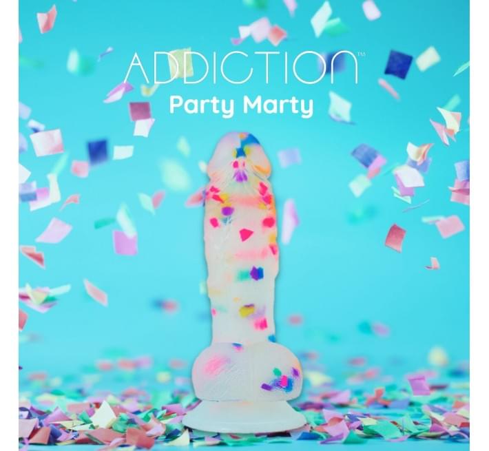 Фалоімітатор з конфетті ADDICTION - PARTY MARTY