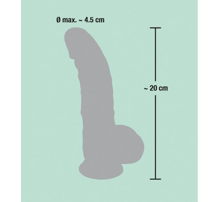 Фалоімітатор You2Toys з мошонкою Medical Silicone Dildo Тілесний 20 см 526673