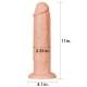 Фалоімітатор LoveToy Realistic Long Dildo 11 Тілесний