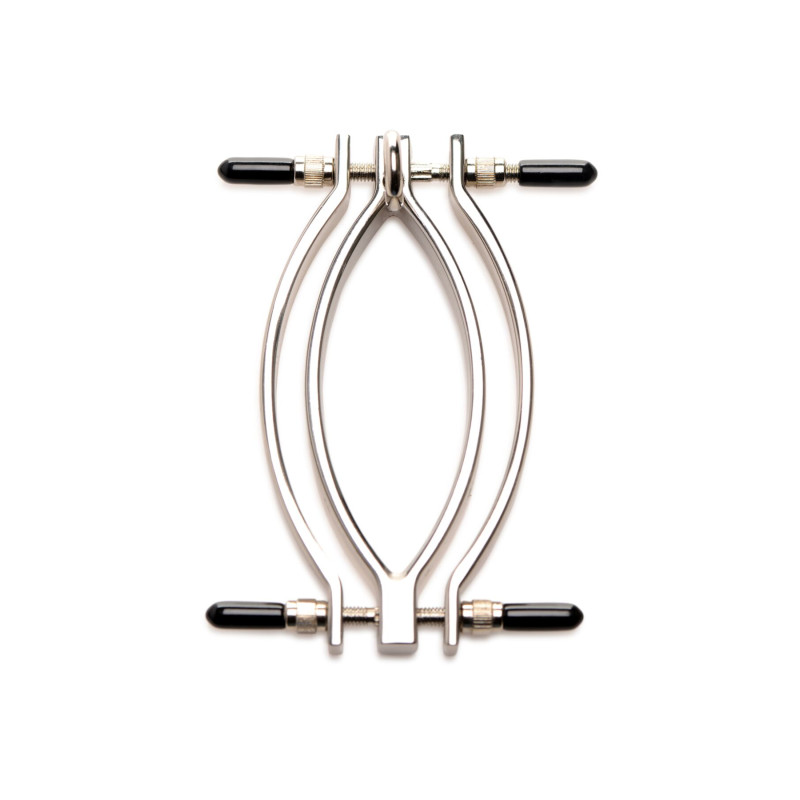 Затискач для статевих губ Master Series: Pussy Tugger Adjustable Vagina Clamp with Chain