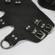 Поножи манжеты для подвеса за ноги Art of Sex Leg Cuffs For Suspension из натуральной кожи Черные