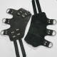 Поножи манжеты для подвеса за ноги Art of Sex Leg Cuffs For Suspension из натуральной кожи Черные