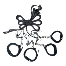 Розтяжка на ліжко Punishment - 5-Piece Bed Restraint Kit - Black