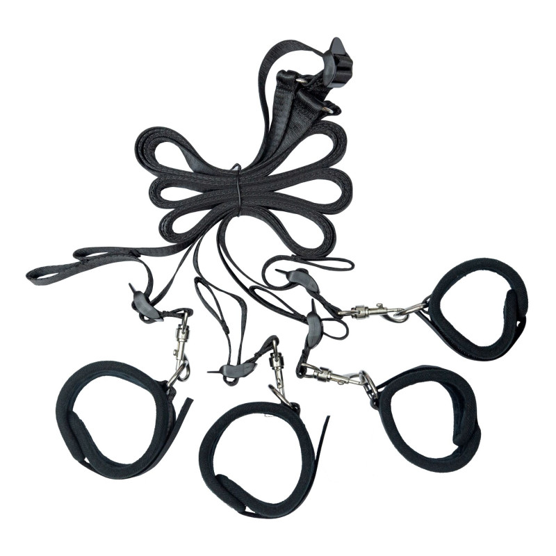Розтяжка на ліжко Punishment - 5-Piece Bed Restraint Kit - Black