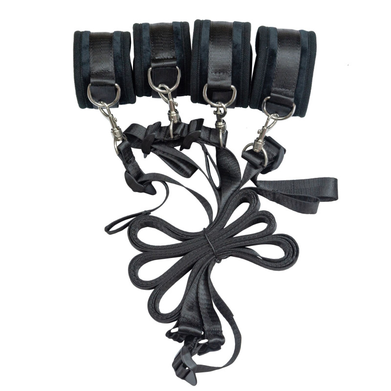 Розтяжка на ліжко Punishment - 5-Piece Bed Restraint Kit - Black