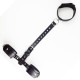 Фиксаторы для шеи и рук Art of Sex Bondage Set из натуральной кожи Черные