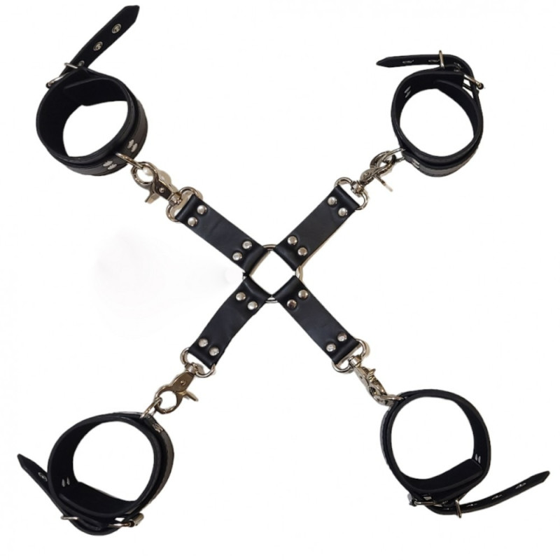 Система фіксації DS Fetish Hogtie (thick hook) Чорна