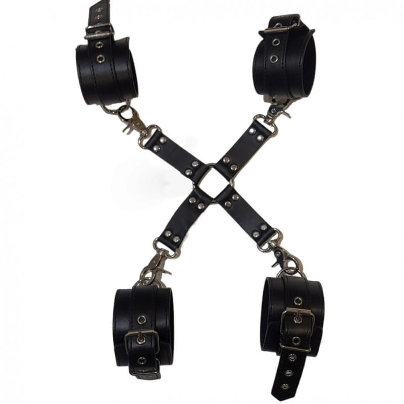 Система фіксації DS Fetish Hogtie (thick hook) Чорна