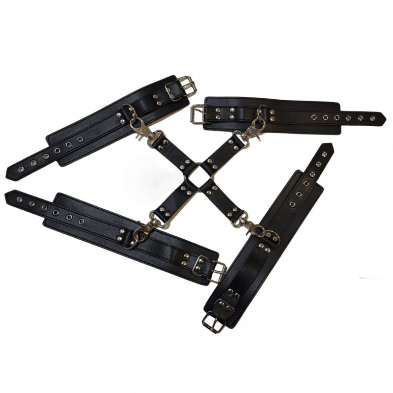 Система фіксації DS Fetish Hogtie (thick hook) Чорна