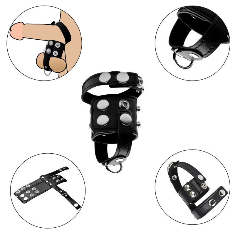 Бондаж Erospace Wild Play Cock And Ball Strap C20