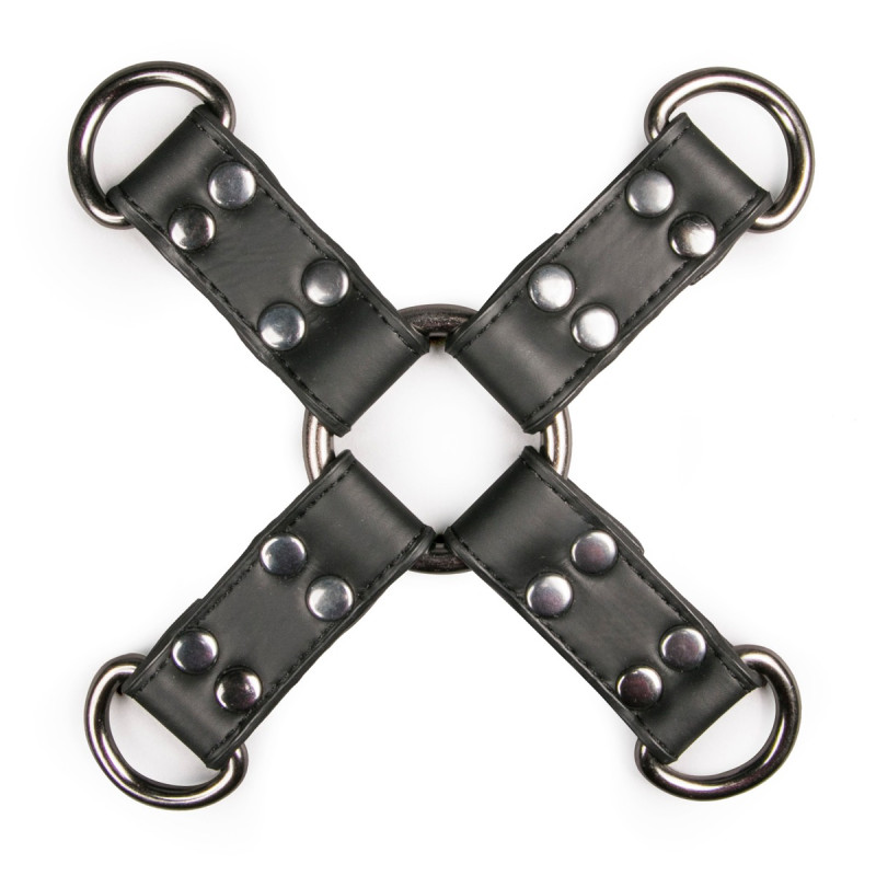 Хрестовина EasyToys Zwarte Kunstleren Hogtie