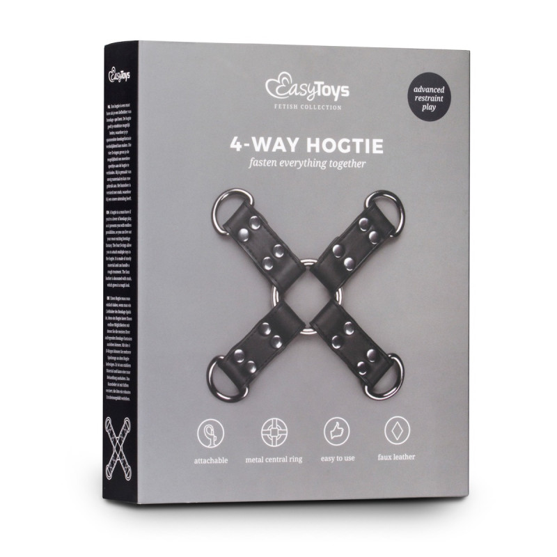 Хрестовина EasyToys Zwarte Kunstleren Hogtie