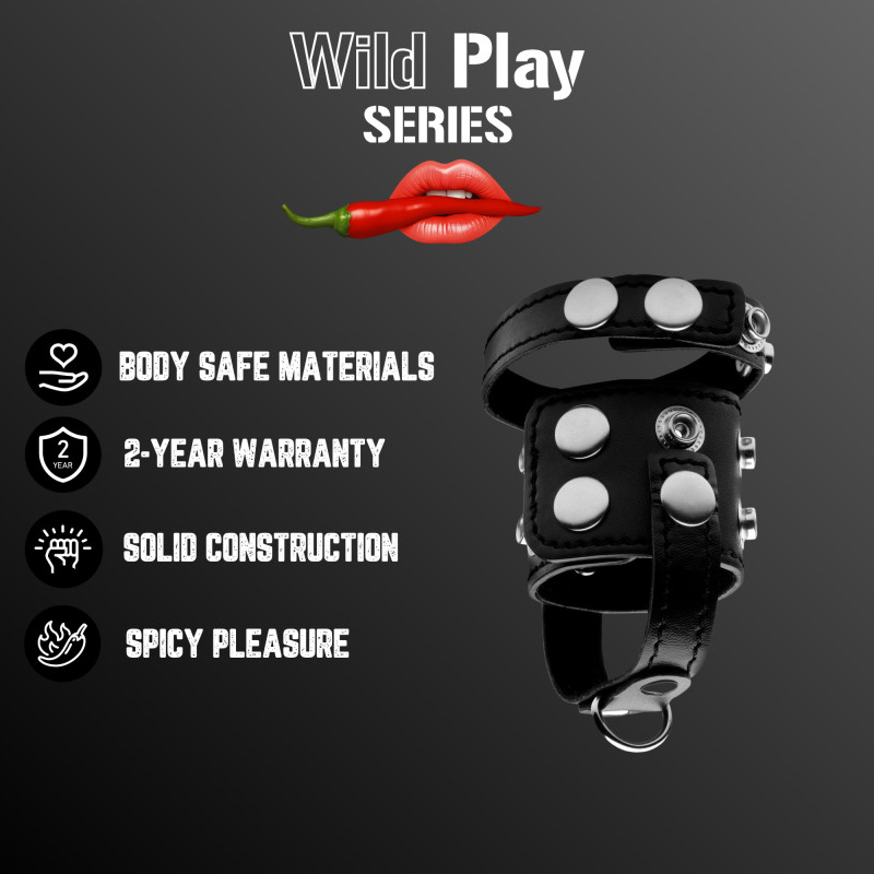 Бондаж Erospace Wild Play Cock And Ball Strap C20