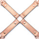 Крестовина для фиксации Liebe Seele Rose Gold Memory Hog Tie, натуральная кожа, розовое золото