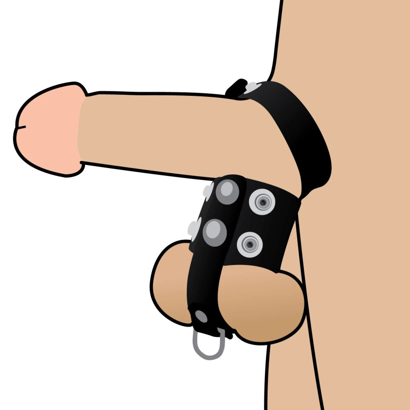 Бондаж Erospace Wild Play Cock And Ball Strap C20