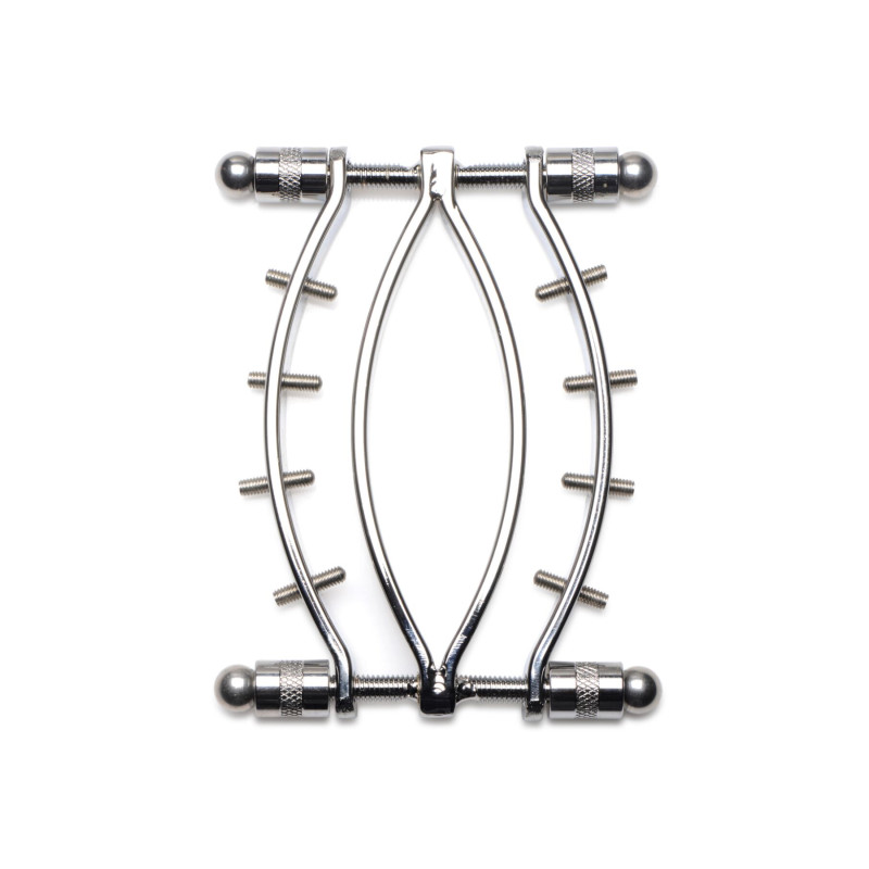 Затискач для вагіни Master Series: Spread 'Em Poker Vagina Clamp with Adjustable Pressure Screws, ши