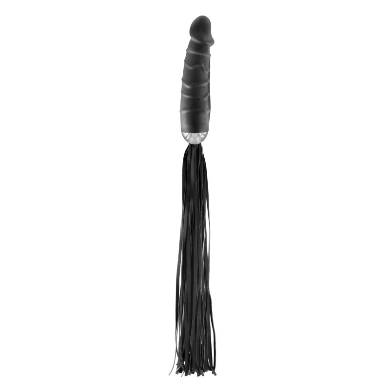 Флогер з ручкою-ділдо Fetish Tentation Whip with Dildo Handle