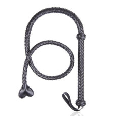 Батіг довгий DS Fetish Whip Long Heart Black