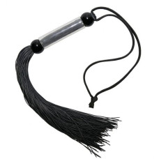 Флогер DS Fetish FLOGGER чорний, прозора ручка, 51 см