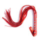 Флогер з шипами DS Fetish Studded flogger red, 55 см