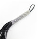 Флогер зі стразами DS Fetish Flogger diamond L black, 70 см