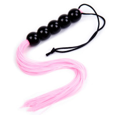 Флогер DS Fetish FLOGGER, 5 кульок, Рожевий, ручка 45 см