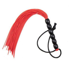 Міні флогер DS Fetish Leather flogger Червоний, 22 см