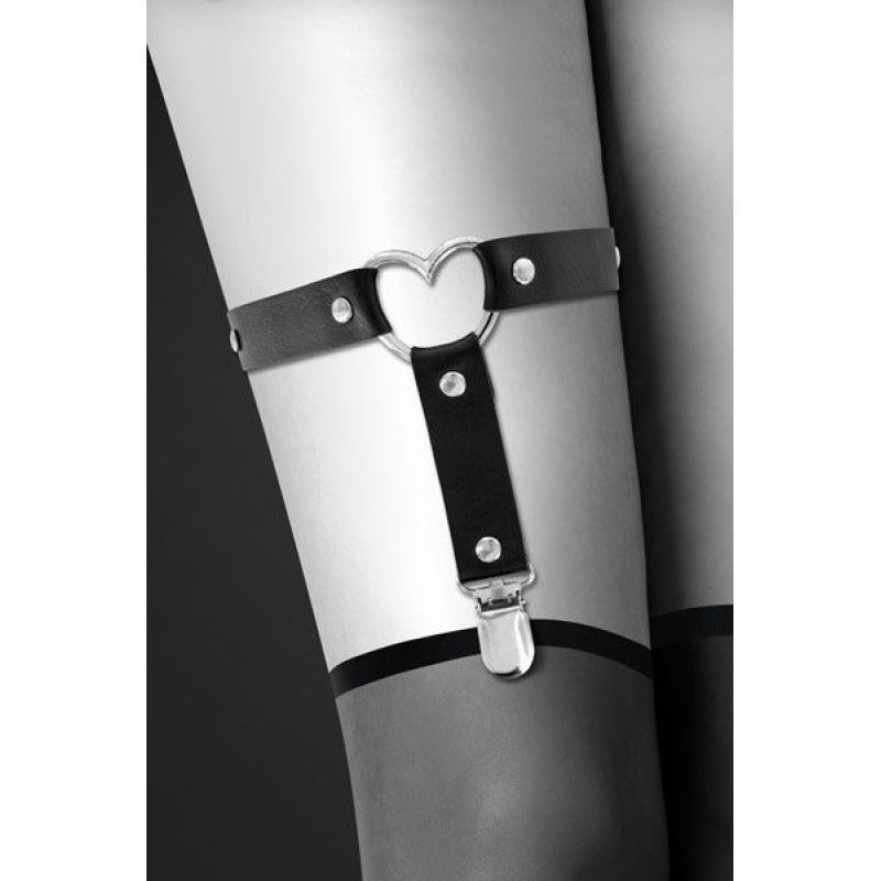 Гартер Bijoux Pour Toi WITH HEART Черный